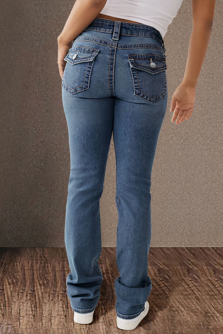 Straight casual jeans
