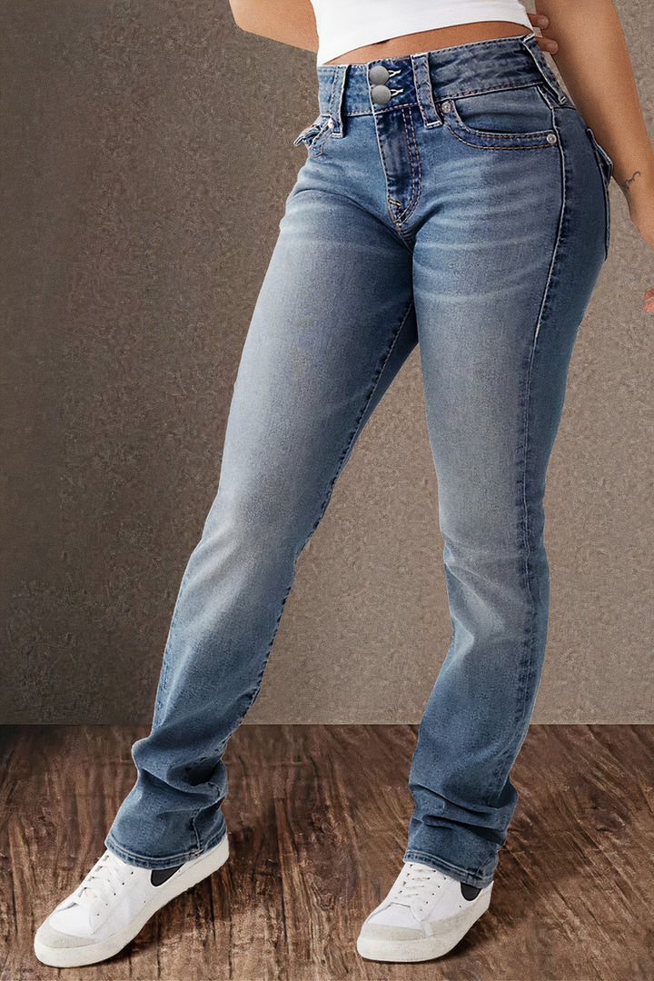 Straight casual jeans