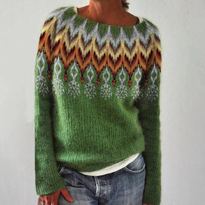 Katrina - Autumn Retro Sweater